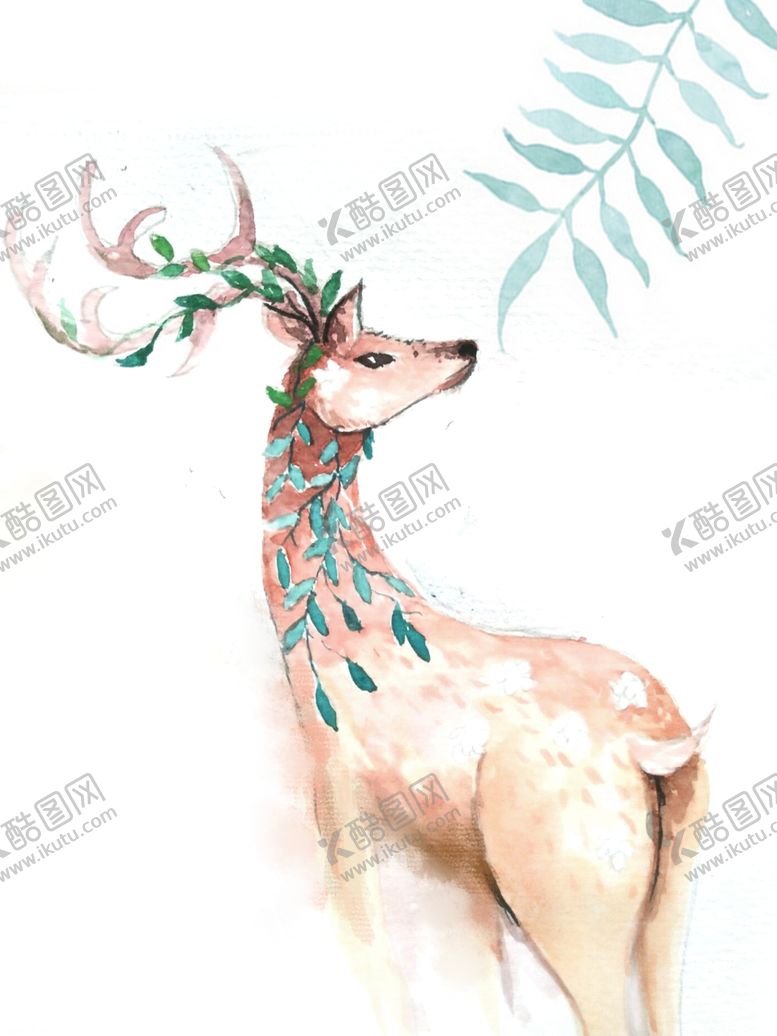 编号：99857005080102587892【酷图网】源文件下载-北欧几何动物装饰画图片