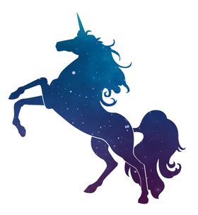 独角兽卡通手绘卡通动物卡通