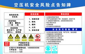 焊接设备安全风险点告知牌