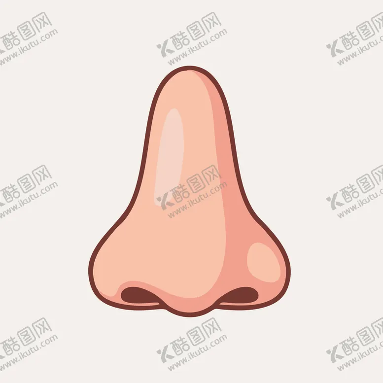 编号：52657402022312297658【酷图网】源文件下载-可爱鼻子矢量卡通插画