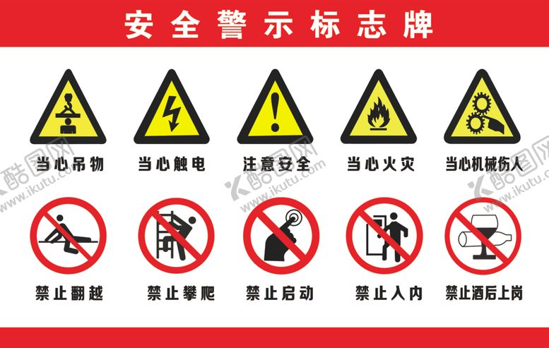 编号：11441009290824298354【酷图网】源文件下载-安全警示标志牌