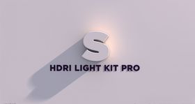 C4D模型白色字体标场景背景