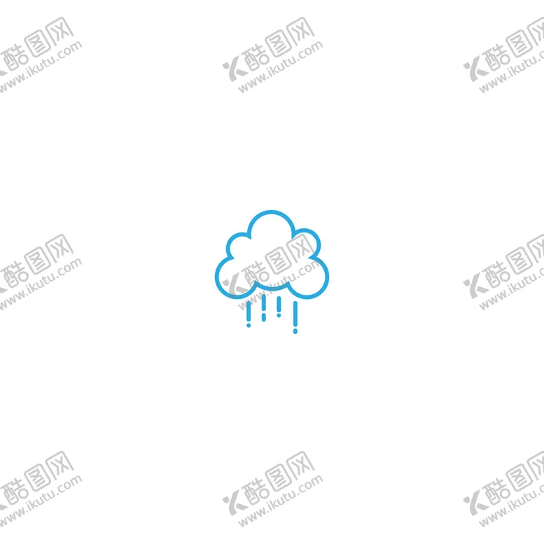 编号：53029609222118230748【酷图网】源文件下载-矢量卡通云朵下雨