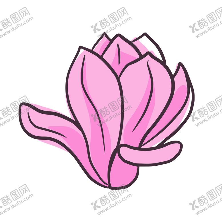 编号：23207901130457112686【酷图网】源文件下载-卡通玉兰花