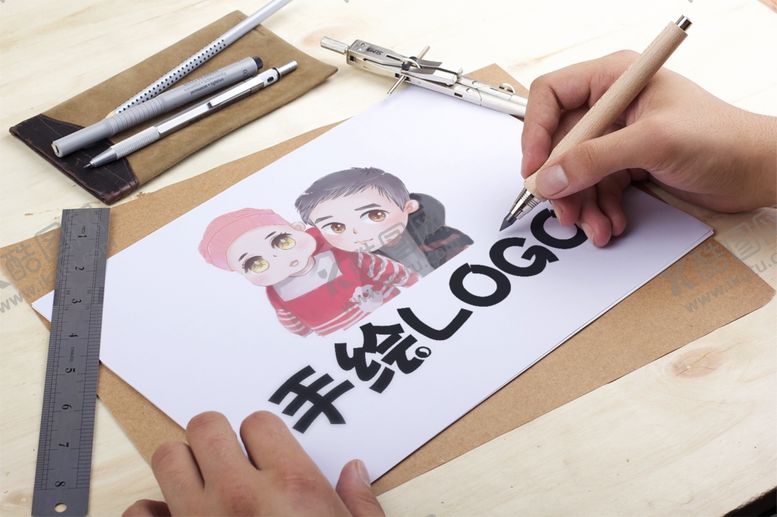 编号：95410009181333155080【酷图网】源文件下载-手绘白纸的样机场景贴图素材