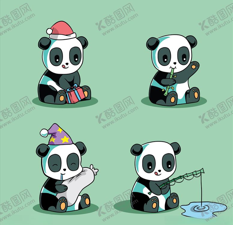 编号：57984010040517577050【酷图网】源文件下载-卡通熊猫