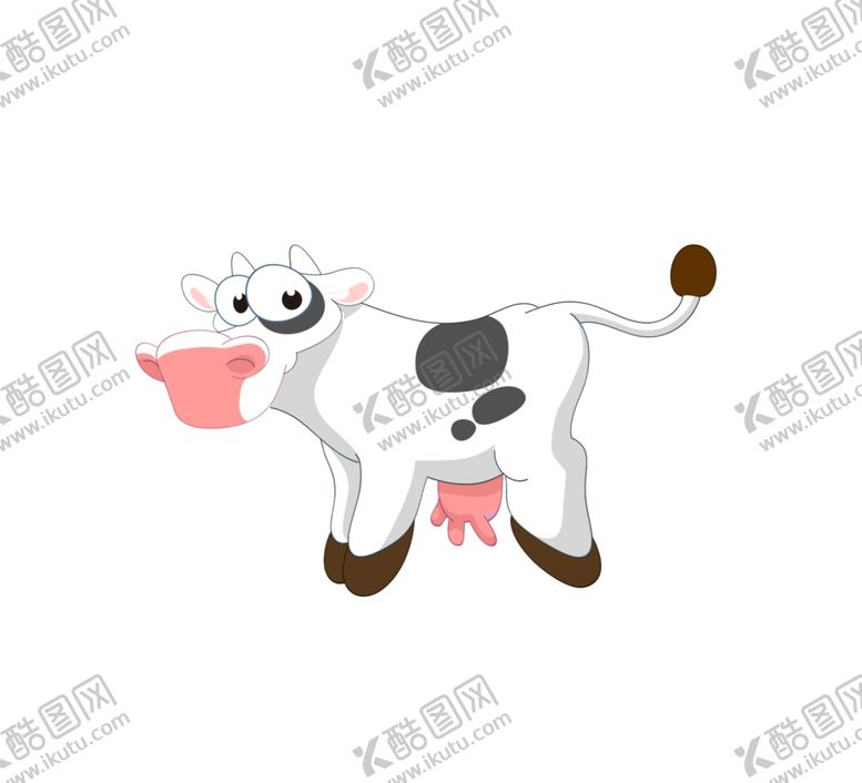 编号：61269304302047181071【酷图网】源文件下载-卡通奶牛
