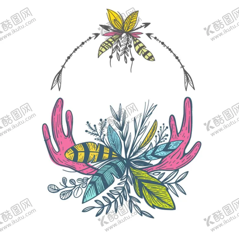 编号：33155112050318121905【酷图网】源文件下载-波西米亚风格边框