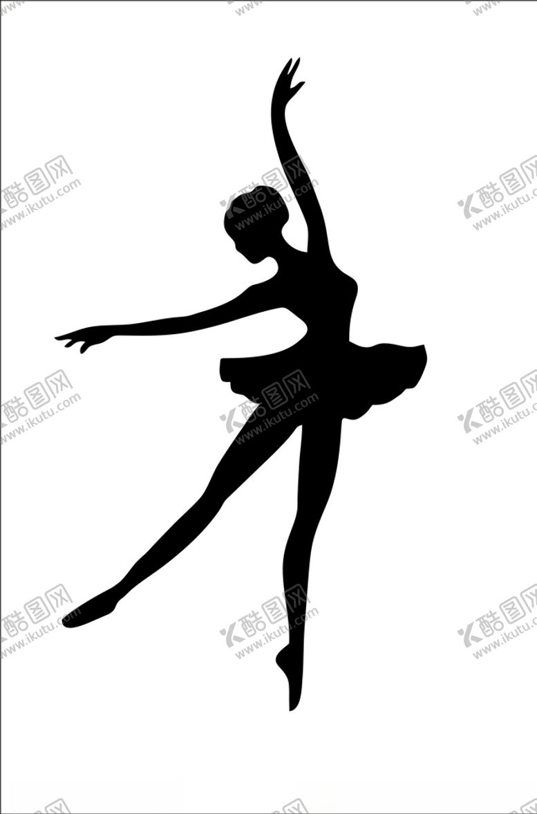 编号：38087310091544528648【酷图网】源文件下载-舞蹈女孩舞蹈剪影