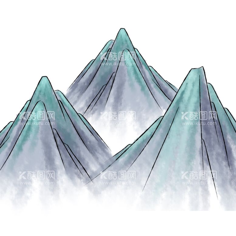 编号：41909612080506271956【酷图网】源文件下载-水墨山水素材图片