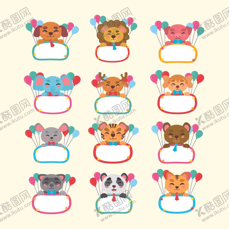 编号：77850410311849581383【酷图网】源文件下载-动物标题框