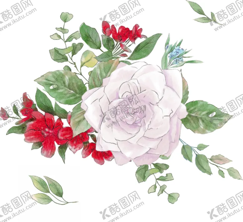 编号：45730609150333216725【酷图网】源文件下载-水彩花卉