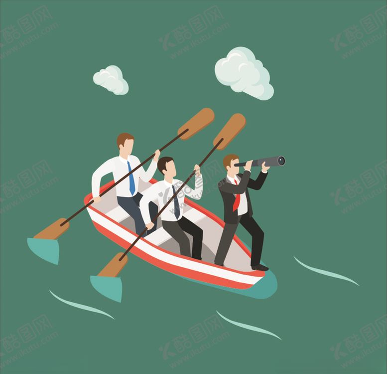 编号：68494010140421434371【酷图网】源文件下载-划船的职业人物
