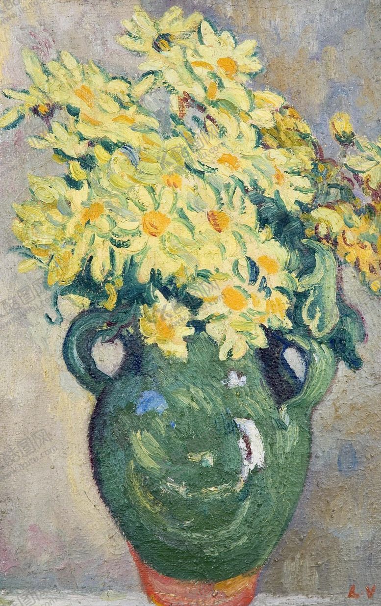 编号：58735206260429133180【酷图网】源文件下载-静物花朵植物油画