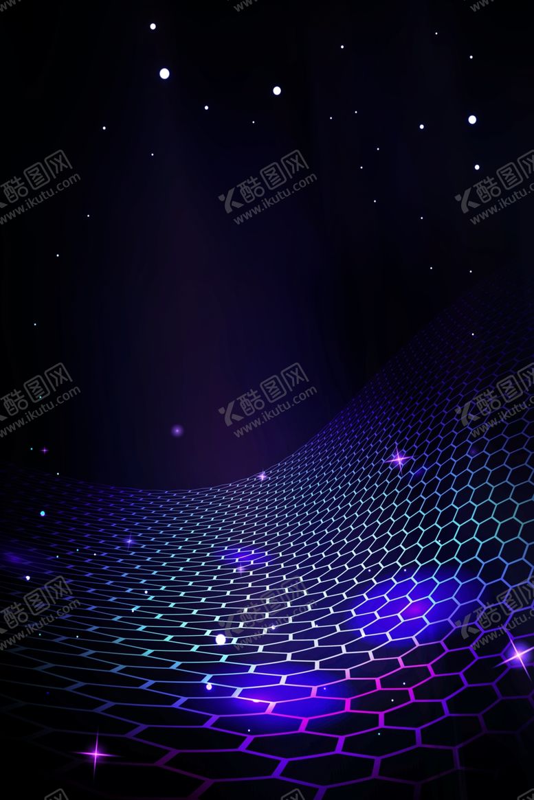 编号：19276109150823373156【酷图网】源文件下载-蓝色科技网格背景