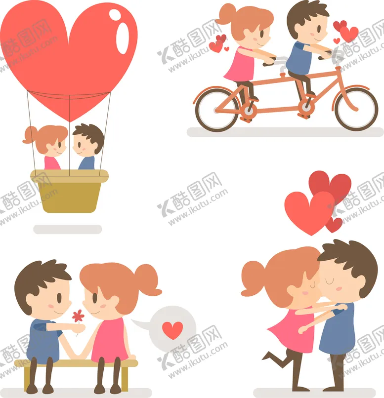编号：71092711210143361322【酷图网】源文件下载-卡通情侣