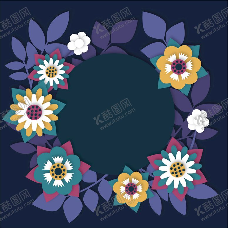 编号：29308501252151099446【酷图网】源文件下载-纸质花朵背景 