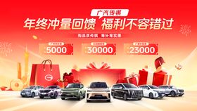汽车广州建筑年终促销团购背景板主视觉