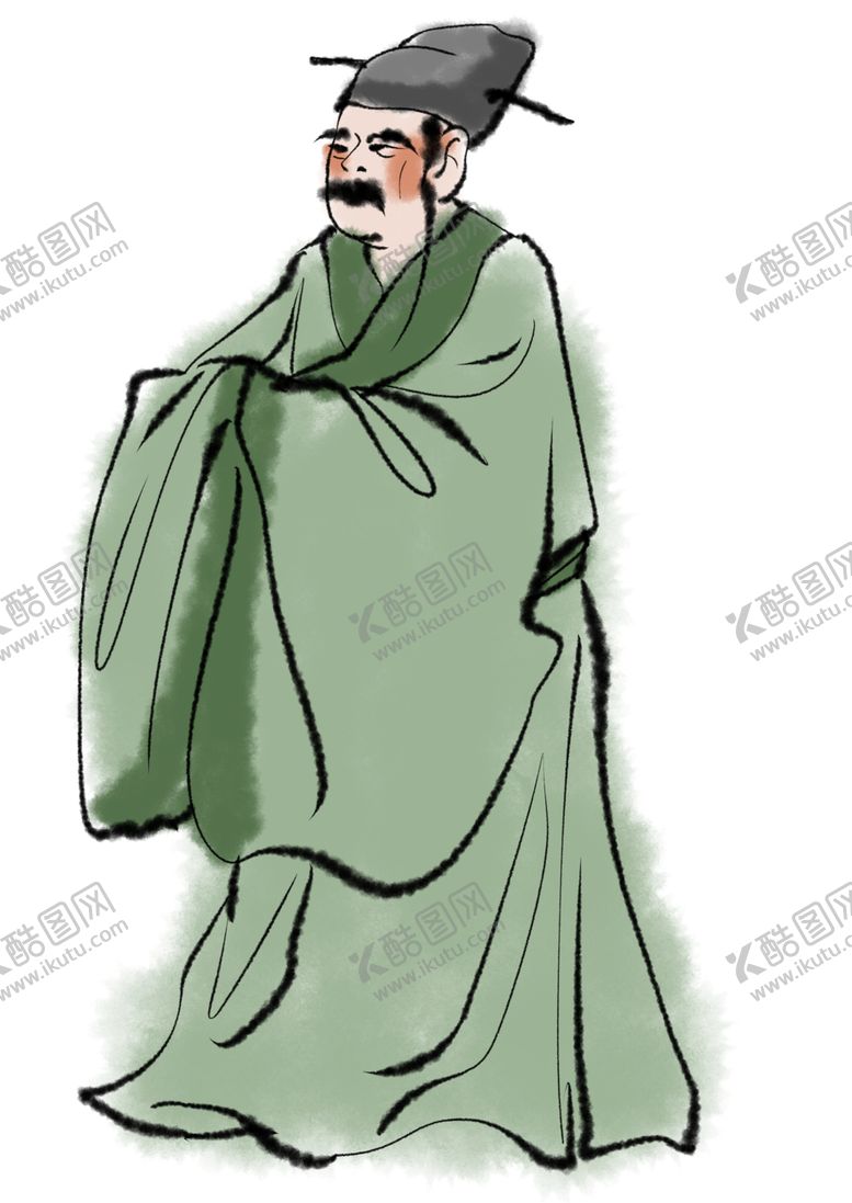 编号：22293707040051179936【酷图网】源文件下载-国学人物插画
