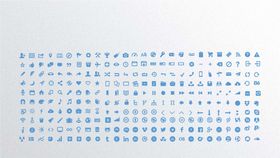 扁平化图标矢量商务元素矢量元素