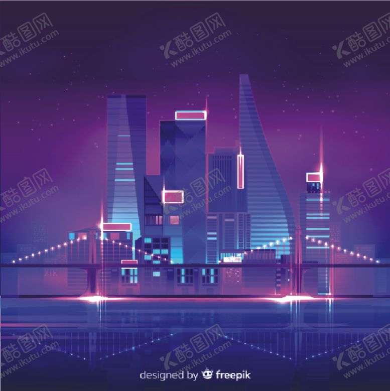编号：11692210221448316183【酷图网】源文件下载-大厦格式不夜城海报模版矢量