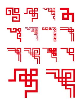 花边纹素材标题纹图案手绘纹