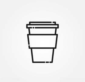 矢量水壶咖啡杯饮食背景图案