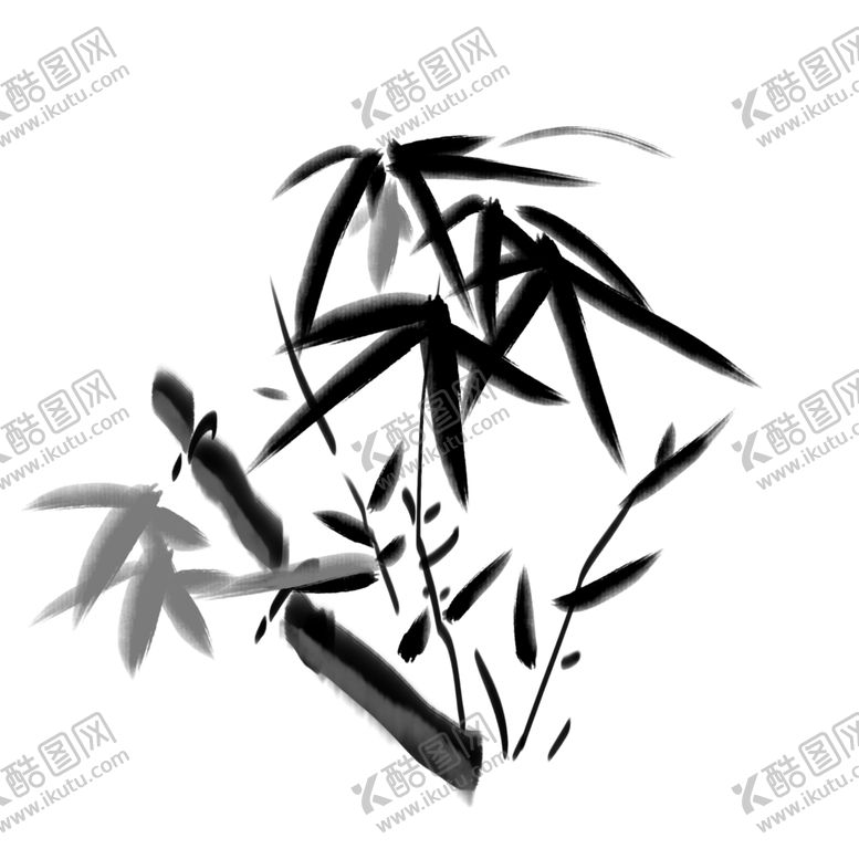 编号：92267610070051193914【酷图网】源文件下载-水墨竹子