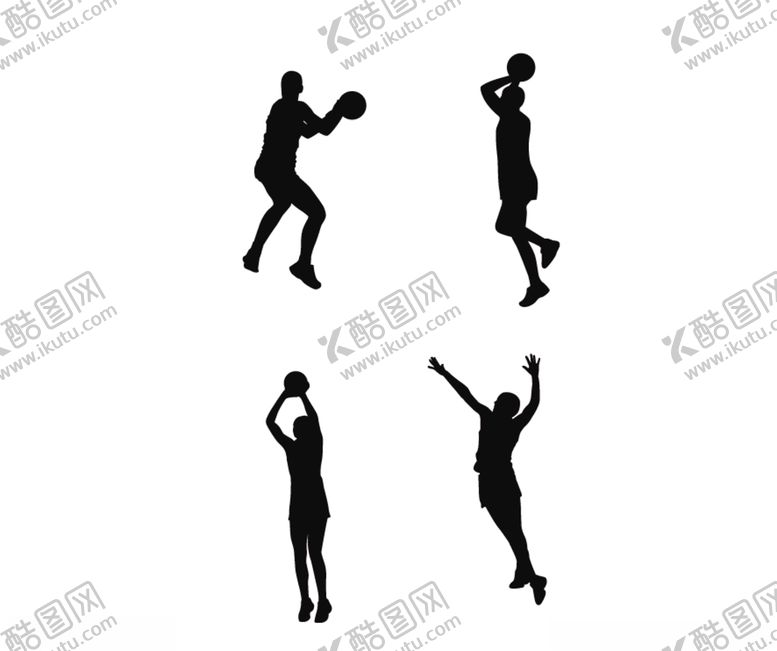 编号：83225305051553589493【酷图网】源文件下载-打篮球剪影