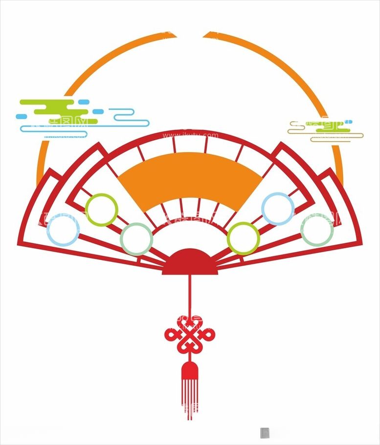 编号：84634212131658474240【酷图网】源文件下载-扇形文化墙素材