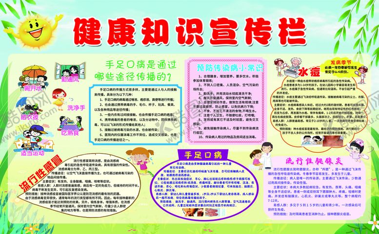 编号：60212611180500171967【酷图网】源文件下载-健康知识宣传栏