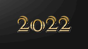 2022新年海报 2022字体