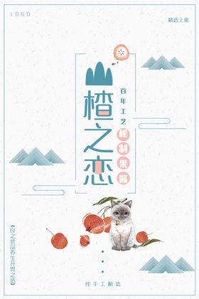 极简中国风山楂果酱海报