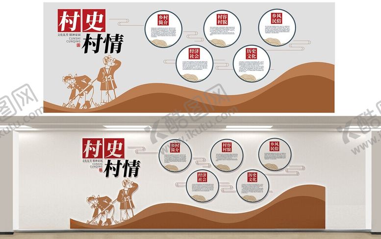 编号：16809106151141256028【酷图网】源文件下载-乡村振兴文化墙设计展示