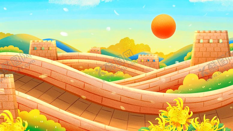 编号：59361709201132174930【酷图网】源文件下载-长城插画