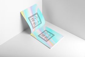 户外正方形海报样机