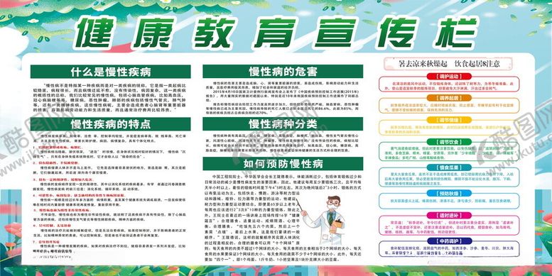 编号：51038704091540369311【酷图网】源文件下载-慢性病健康教育宣传栏