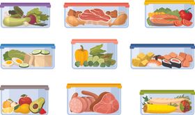 卡通食品保鲜盒