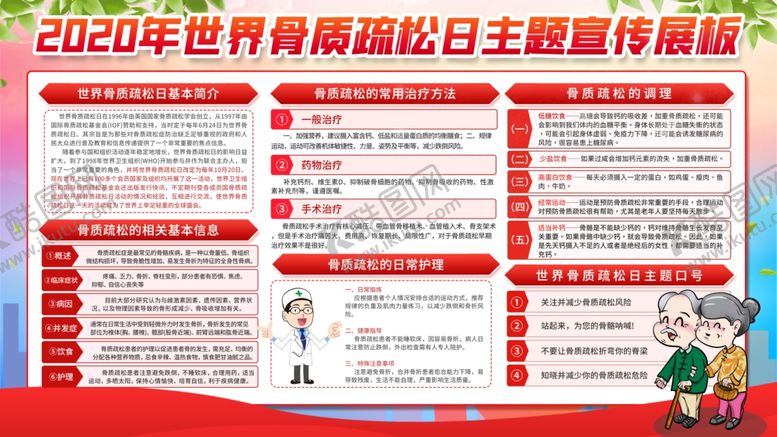 编号：83028605130137442797【酷图网】源文件下载-骨质疏松日