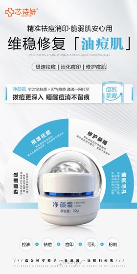 祛痘产品介绍海报