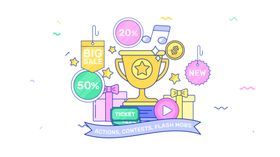 人物生活扁平化图案