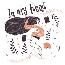 小清新水彩情侣生活涂鸦