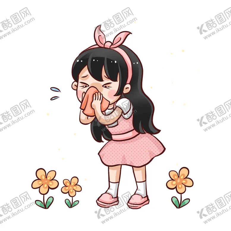 编号：62809509210611560564【酷图网】源文件下载-春天花粉过敏鼻炎打喷嚏
