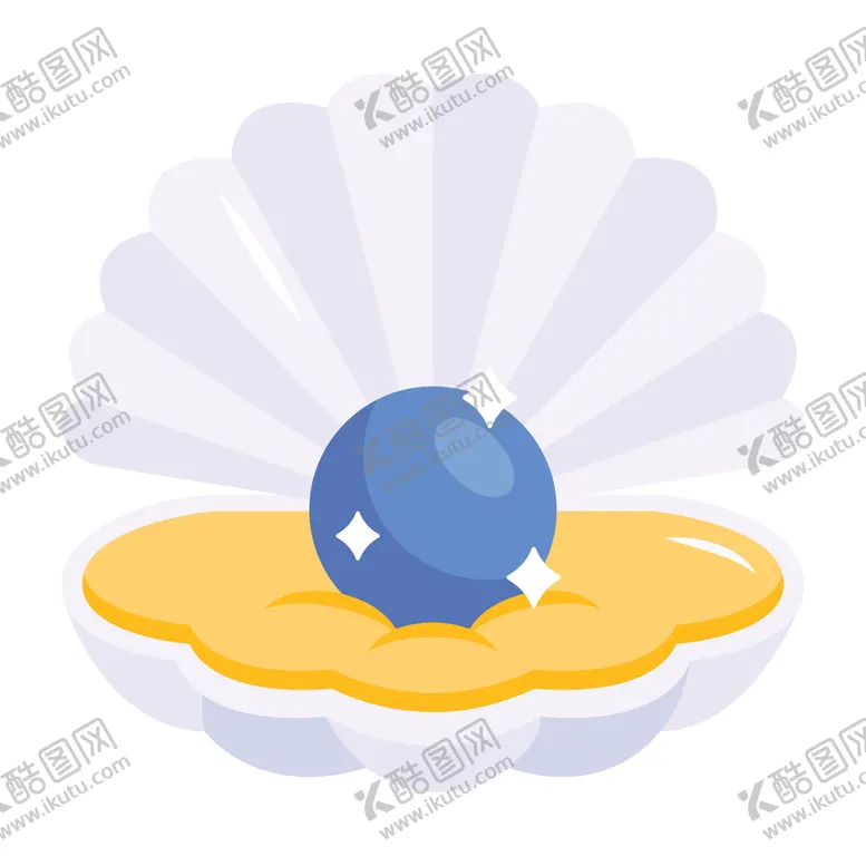 编号：12638910240147349463【酷图网】源文件下载-卡通珍珠贝壳