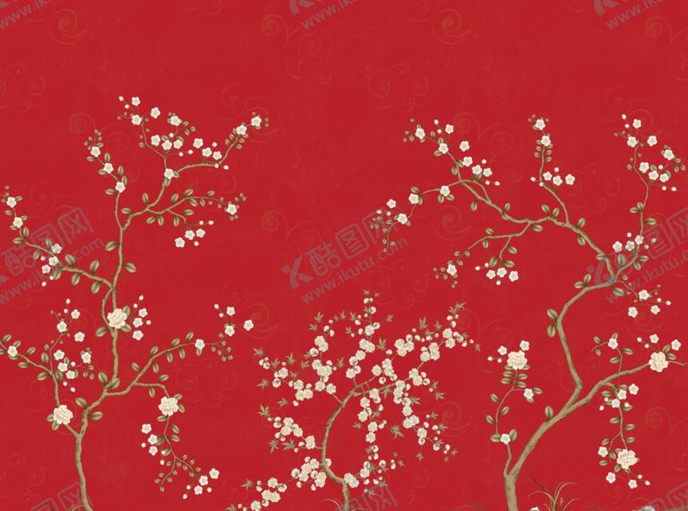 编号：38317010201457077870【酷图网】源文件下载-工笔花鸟背景墙装饰画