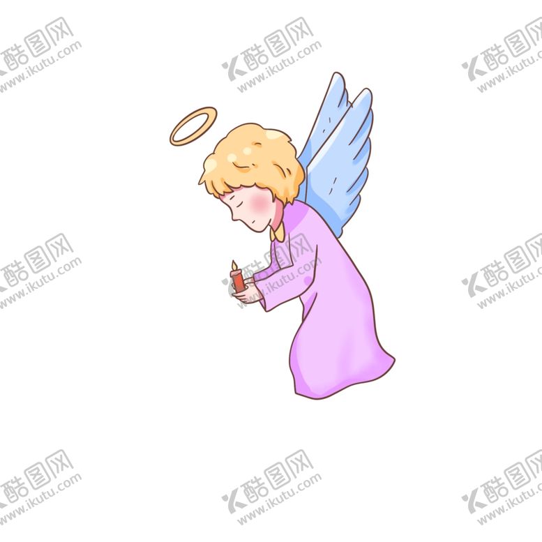 编号：76742410091920112700【酷图网】源文件下载-手绘卡通天使免抠设计元素