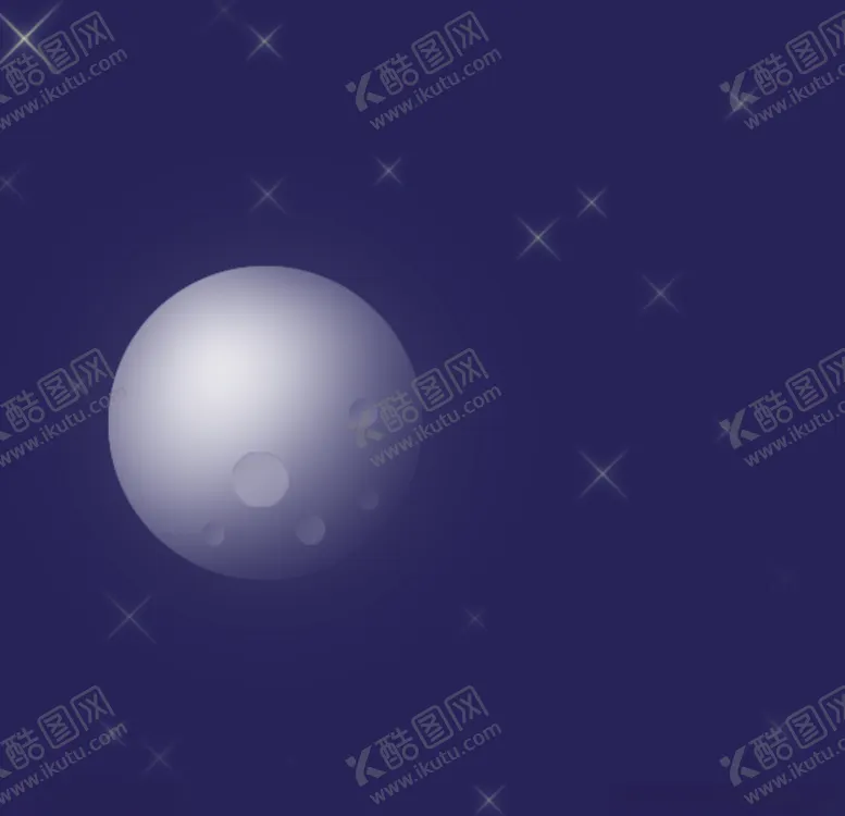 编号：94471806271415036398【酷图网】源文件下载-深蓝夜空月亮星星