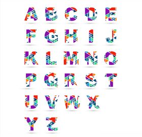 卡通字母