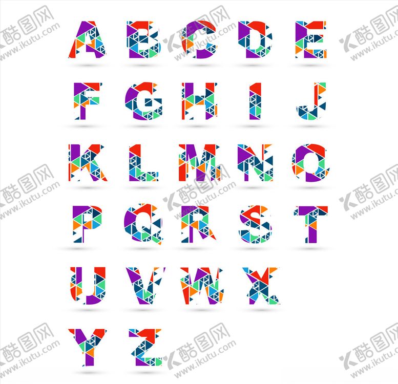编号：89227607130813548356【酷图网】源文件下载-卡通字母