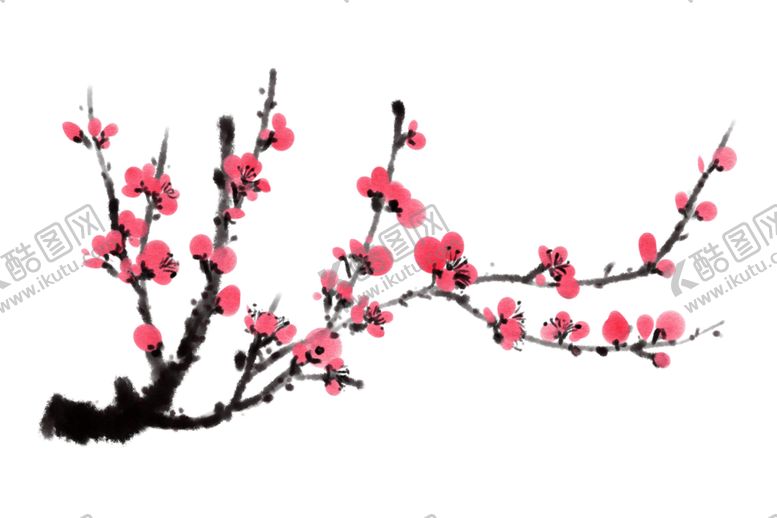 编号：90160210042055403908【酷图网】源文件下载-梅花树枝元素
